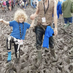 Wading in the mud